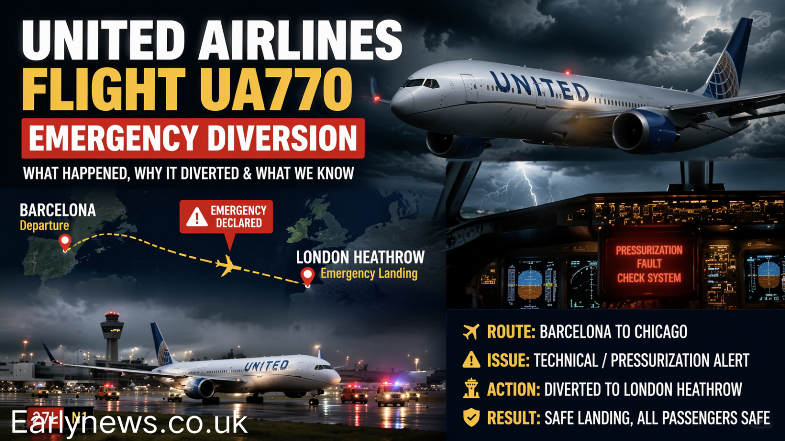 United Airlines Flight UA770 Emergency Diversion: What Happened Mid-Air