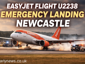 easyjet flight u2238 emergency landing newcastle