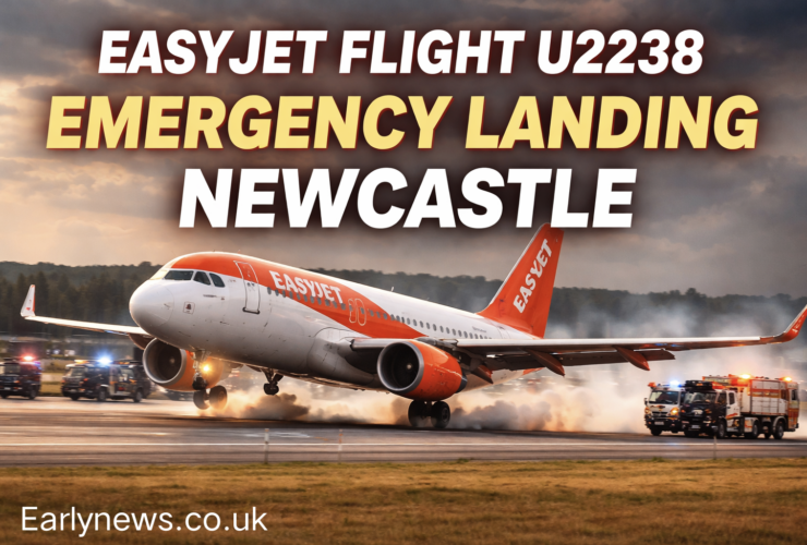 easyjet flight u2238 emergency landing newcastle
