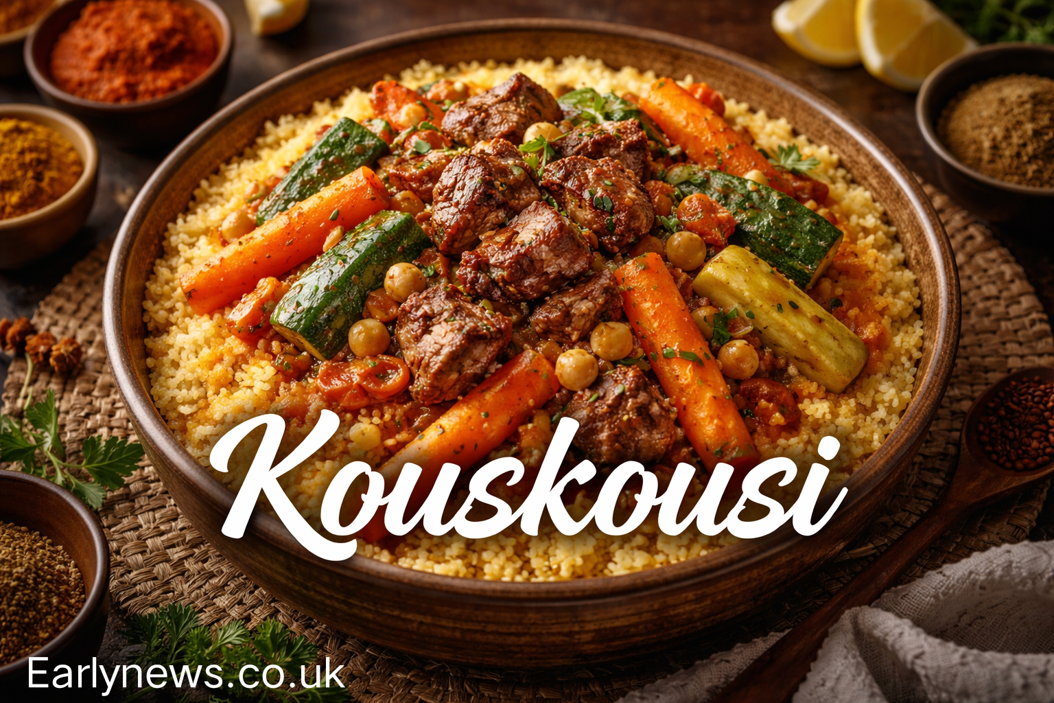 Kouskousi Recipe: Traditional North African Couscous Dish with Rich Flavors