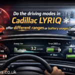 do the driving modes in cadillac lyriq offer different ranges or battery usages?