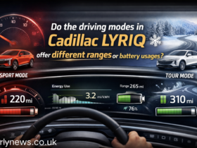 do the driving modes in cadillac lyriq offer different ranges or battery usages?