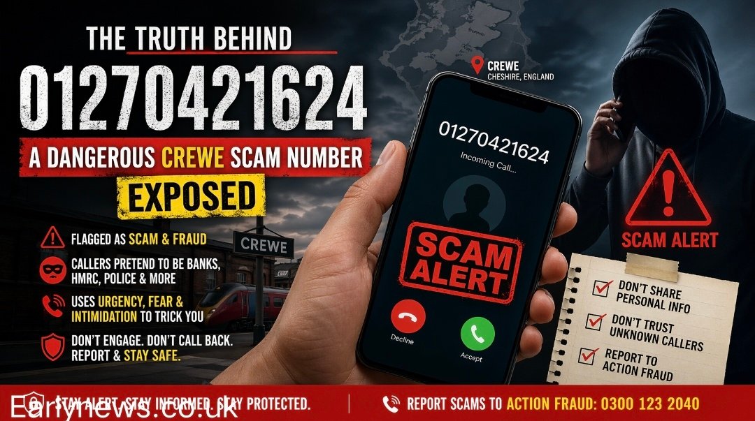 01270421624: The Truth Behind This Dangerous Crewe Scam Number