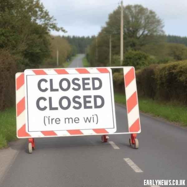 B1063 Road Closure Lidgate
