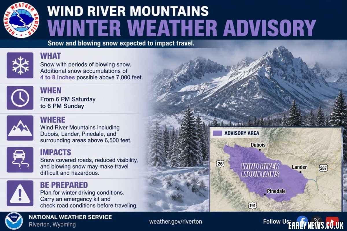 Wind River Mountains Winter Weather Advisory